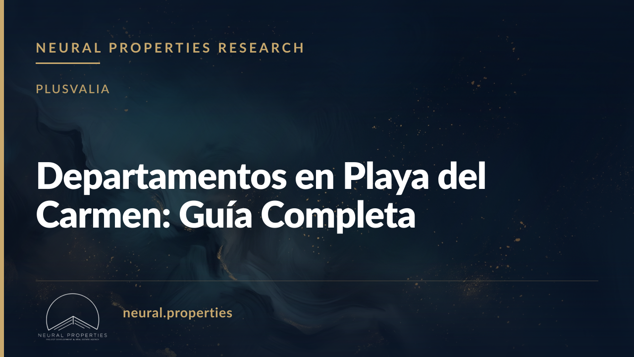 Departamentos en Playa del Carmen: Guía Completa