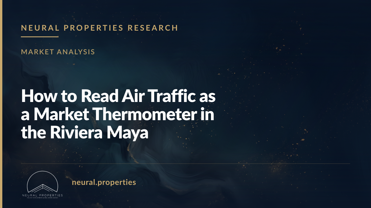 How to Read Air Traffic as a Market Thermometer in the Riviera Maya